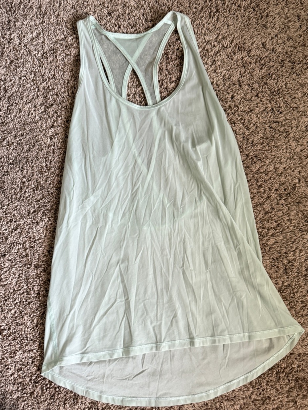 Lululemon Light Mint Green Racerback Tank Top